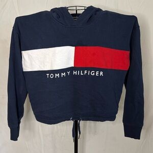 Tommy Hilfiger sport cropped hoodie size medium